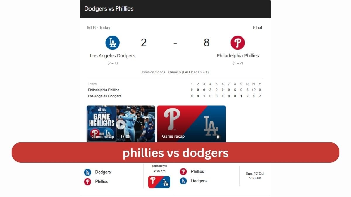 Phillies vs Dodgers NLDS Game 4 Preview